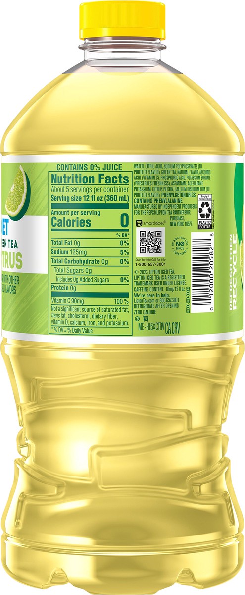 slide 5 of 5, Lipton Diet Green Tea Citrus 64 Fl Oz, 1 ct