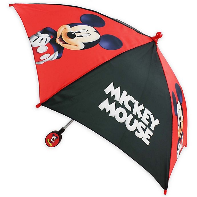 slide 1 of 1, Disney Mickey Mouse'' Kids Umbrella - Red/Black'', 1 ct