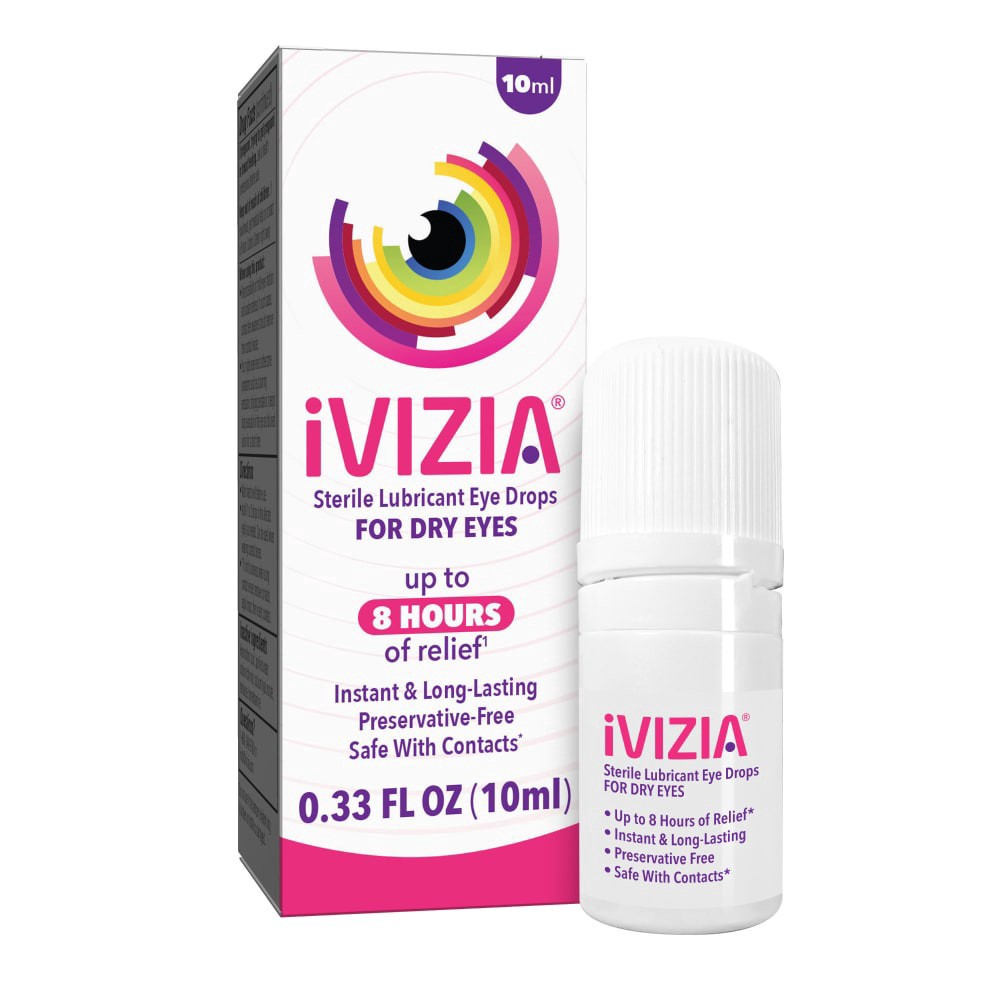 slide 4 of 6, iVIZIA® Sterile Lubricant Eye Drops, 0.33 fl oz