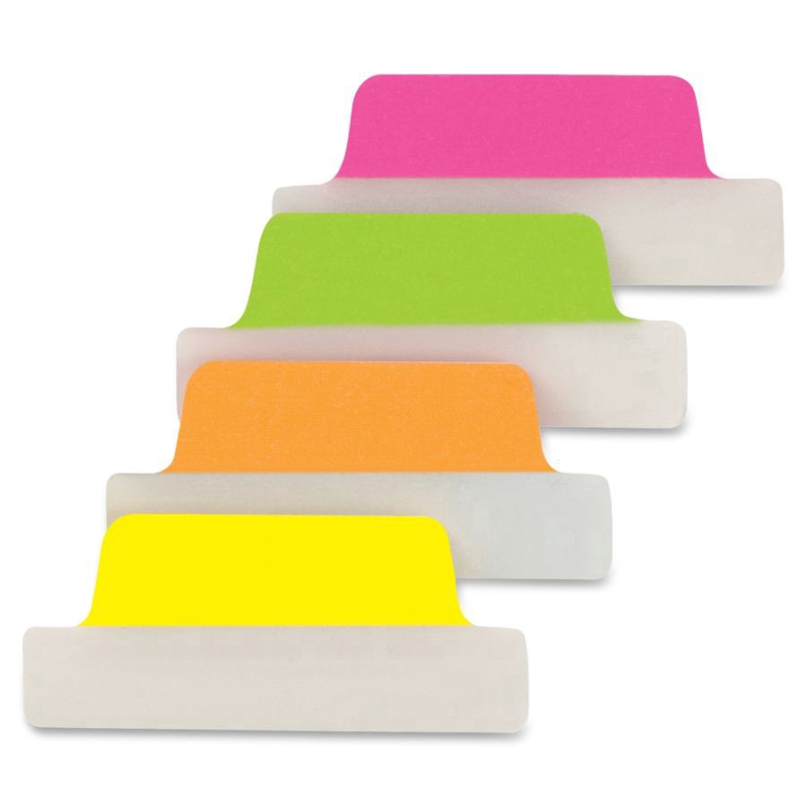 slide 4 of 5, Avery Ultratabs Repositionable Margin Tabs - Write-On Tab(S) - Neon Tab(S) - 24 / Pack, 24 ct
