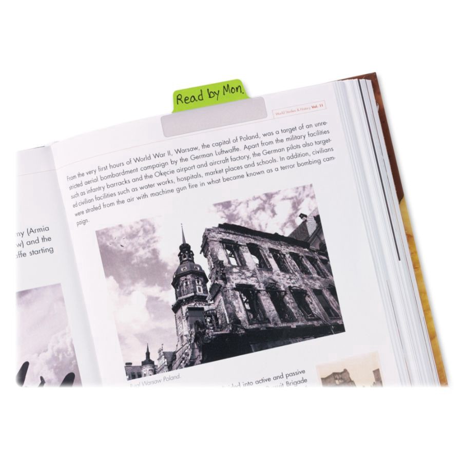 slide 5 of 5, Avery Ultratabs Repositionable Margin Tabs - Write-On Tab(S) - Neon Tab(S) - 24 / Pack, 24 ct