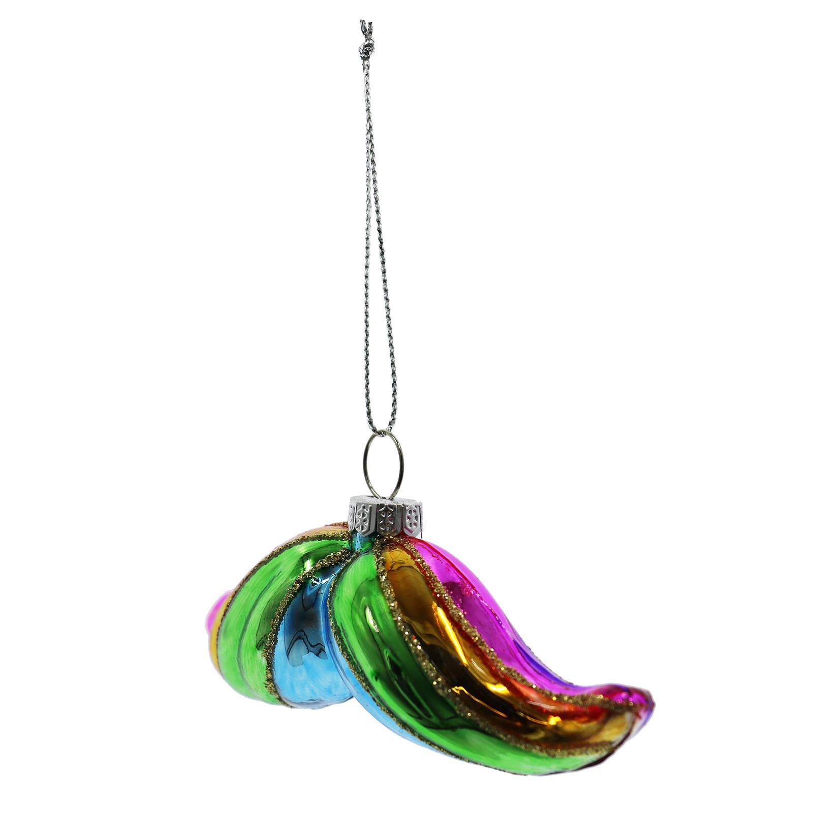 slide 4 of 4, 4" Pride Mustache Glass Ornament By Ashland, 4 in