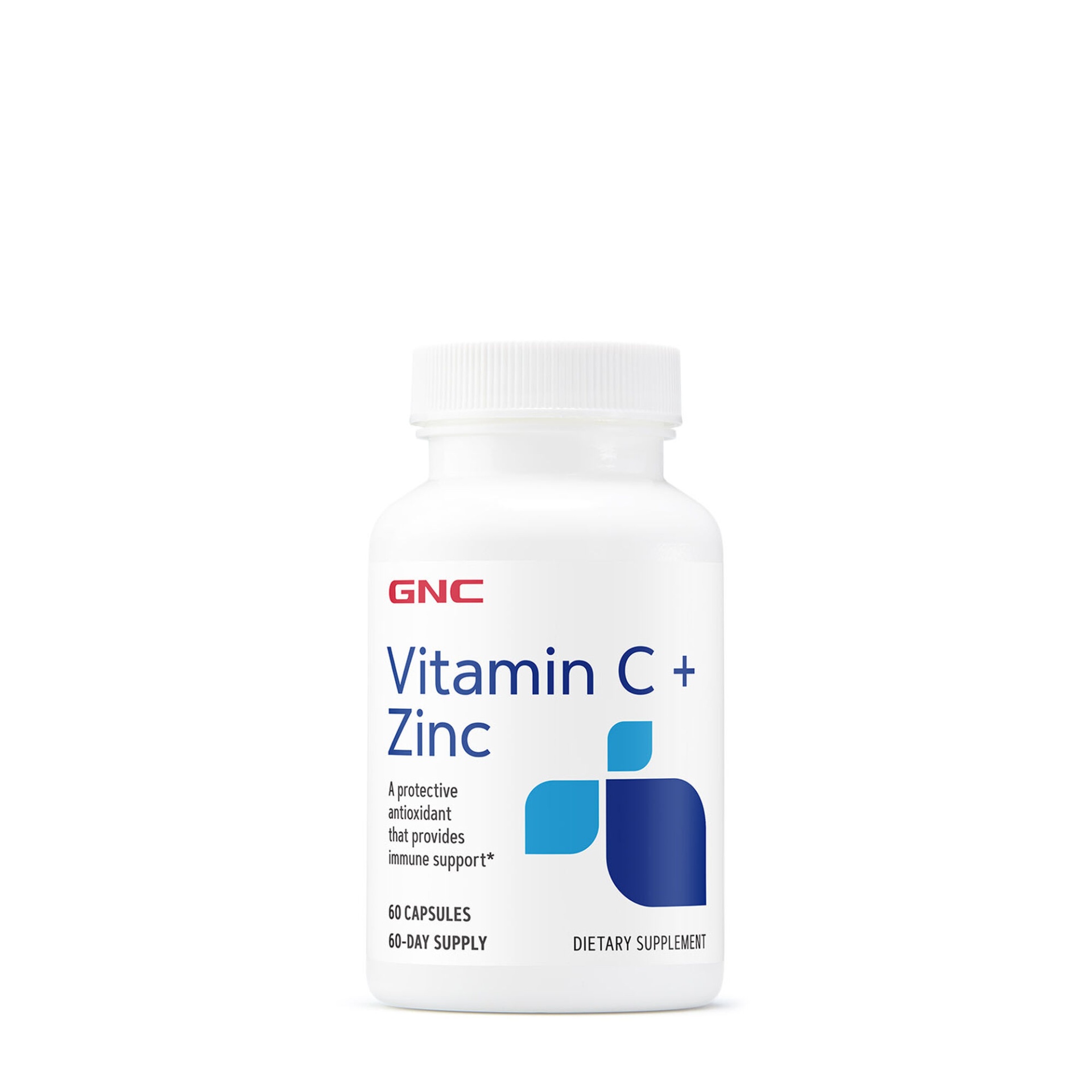 slide 1 of 1, GNC Vitamin C + Zinc, 60 ct