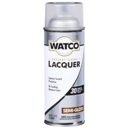 Rust-Oleum Watco Crystal Clear Lacquer Wood Finish Spray - Semi-Gloss Clear