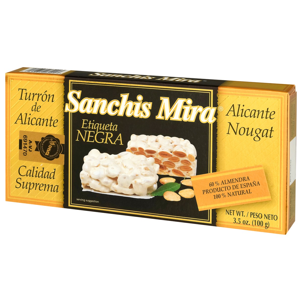 slide 2 of 4, Sanchis Mira Alicante Nougat 3.5 oz, 3.5 oz