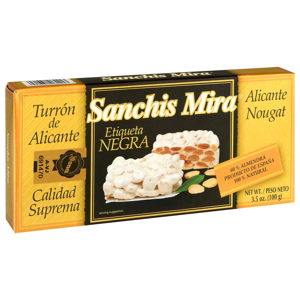 slide 4 of 4, Sanchis Mira Alicante Nougat 3.5 oz, 3.5 oz