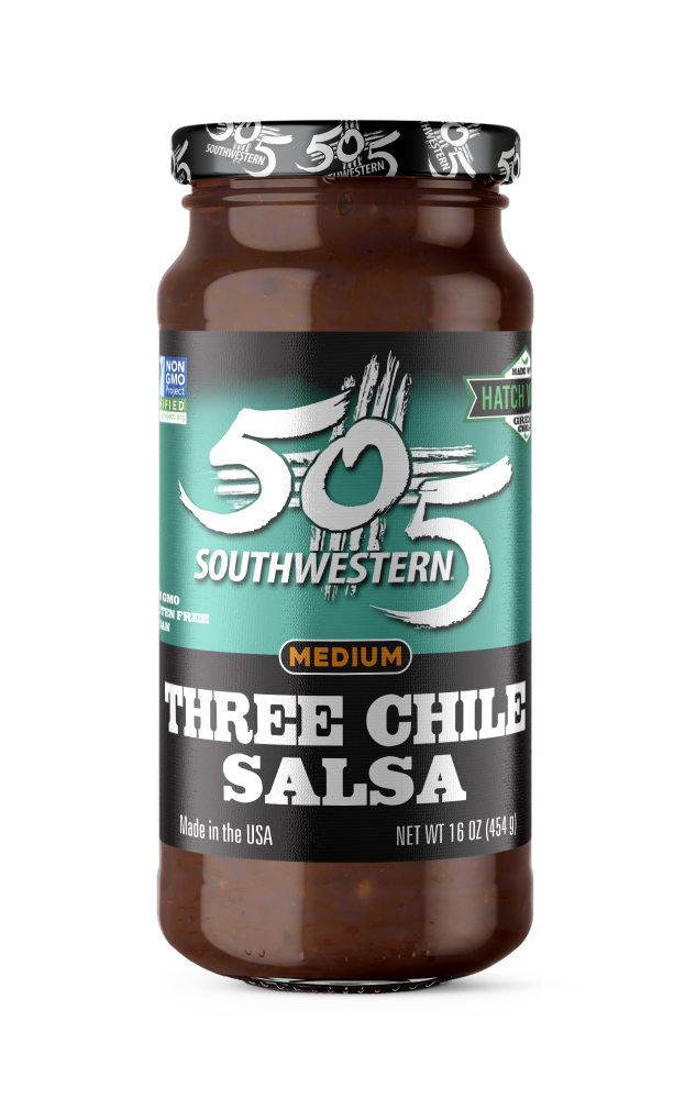slide 1 of 1, 505 Southwestern Hatch Valley Three Chile Salsa, 16 oz