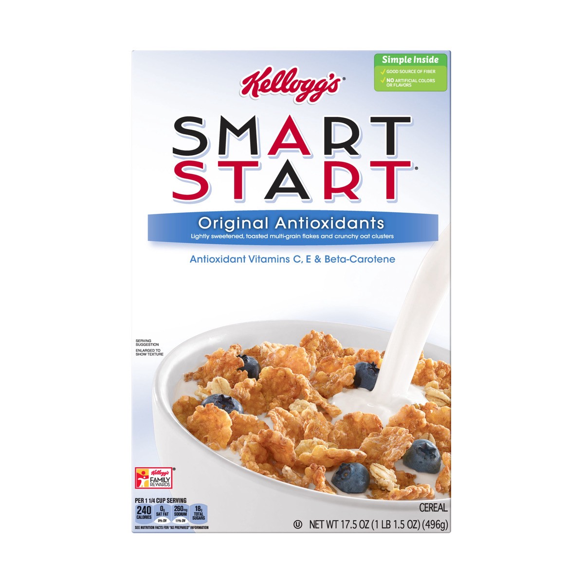 slide 1 of 10, SMART START Breakfast Cereal, 17.5 oz