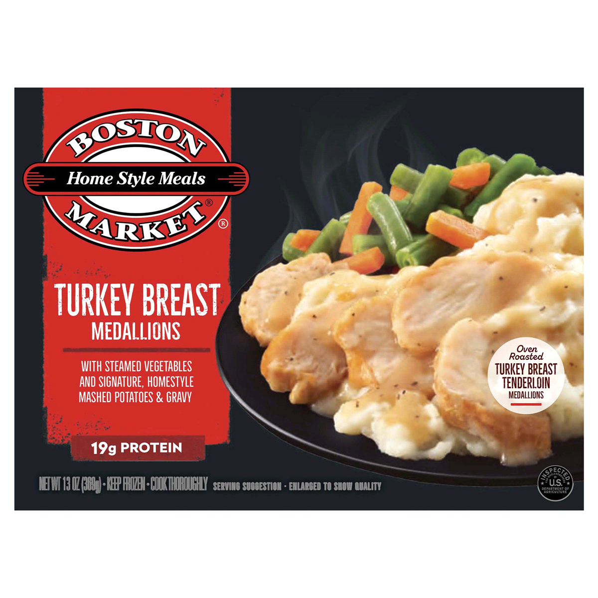 slide 1 of 1, Boston Market Home Style Meals Turkey Breast Medallions, 13 oz