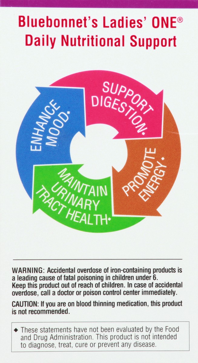 slide 4 of 9, Bluebonnet Nutrition Capsules Ladie's One 30 ea, 30 ct