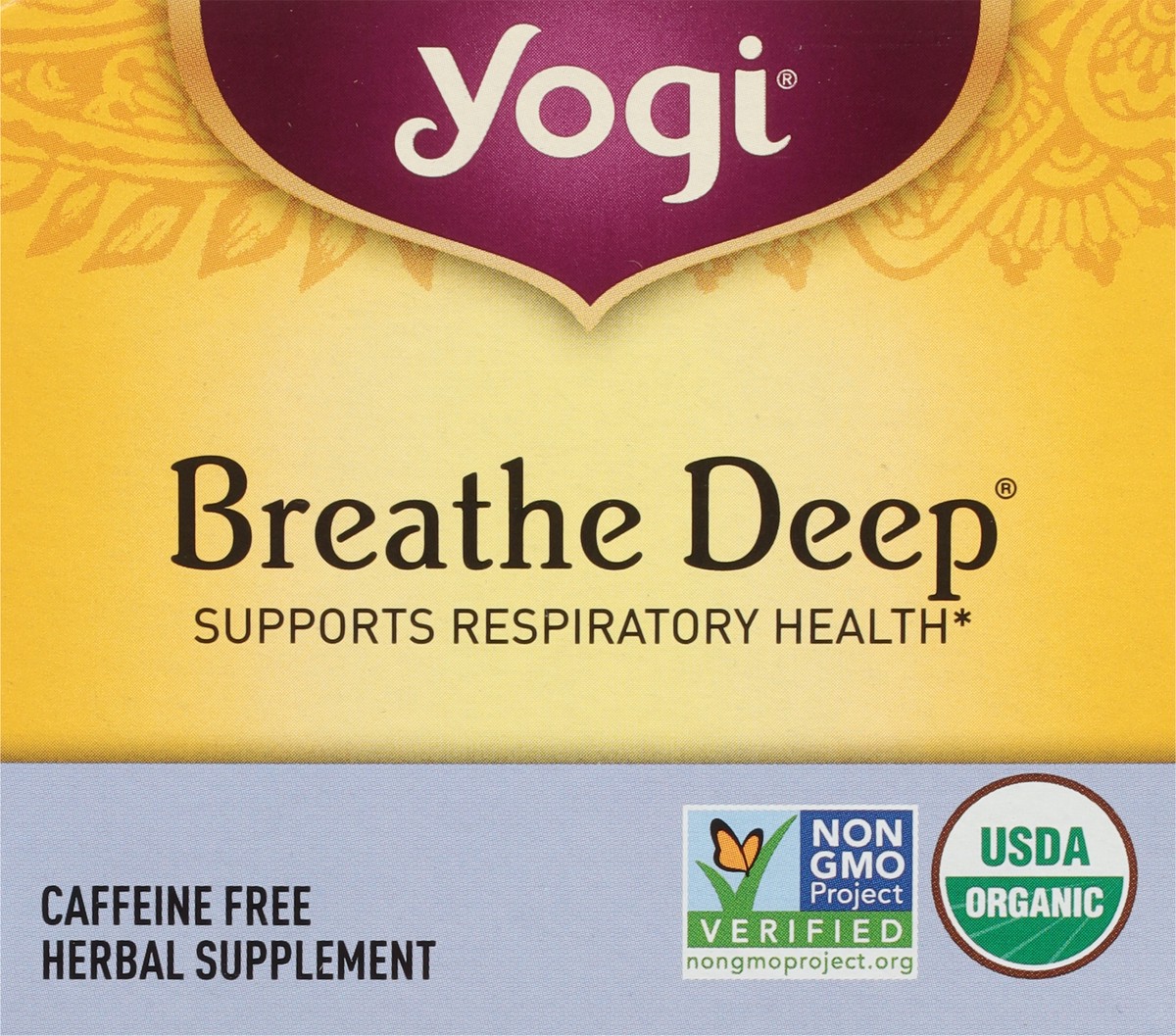 slide 3 of 9, Yogi Teas Organic Caffeine Free Breathe Deep Tea, 16 ct