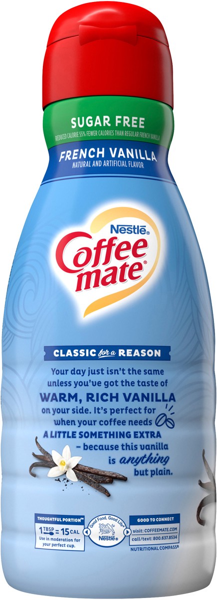 slide 5 of 7, Coffee mate Nestle Coffee mate Zero Sugar French Vanilla Liquid Coffee Creamer, 32 oz