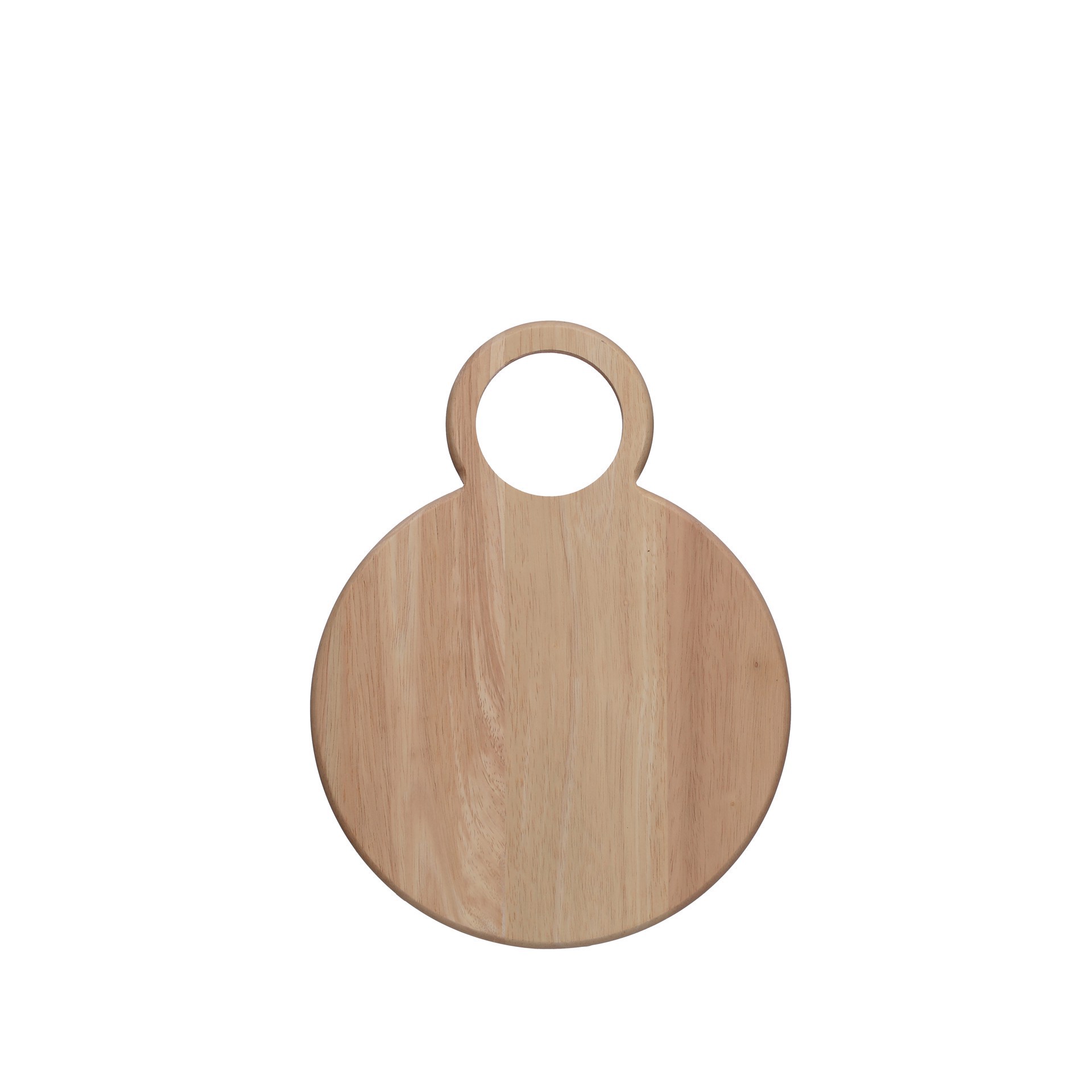 slide 3 of 3, 11.75" Natural Round Wood Cheese Board With Knife By Ashland, 11.75 in