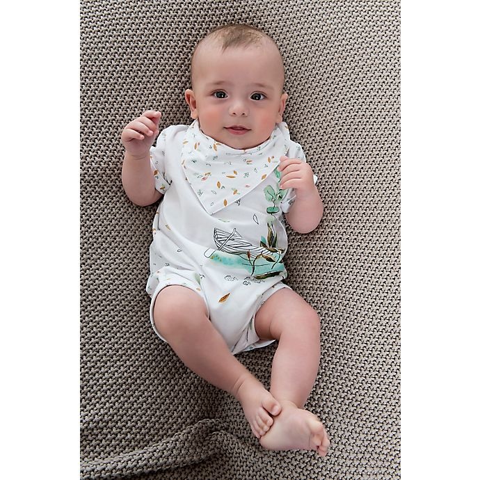 slide 3 of 4, Kidding Around Baby Boys romper and bib set, 1 ct