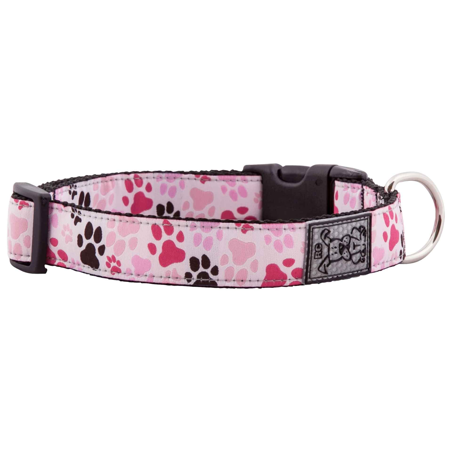 slide 1 of 1, RC Cola Pet Products Pitter Patter Pink Dog Collar, MED