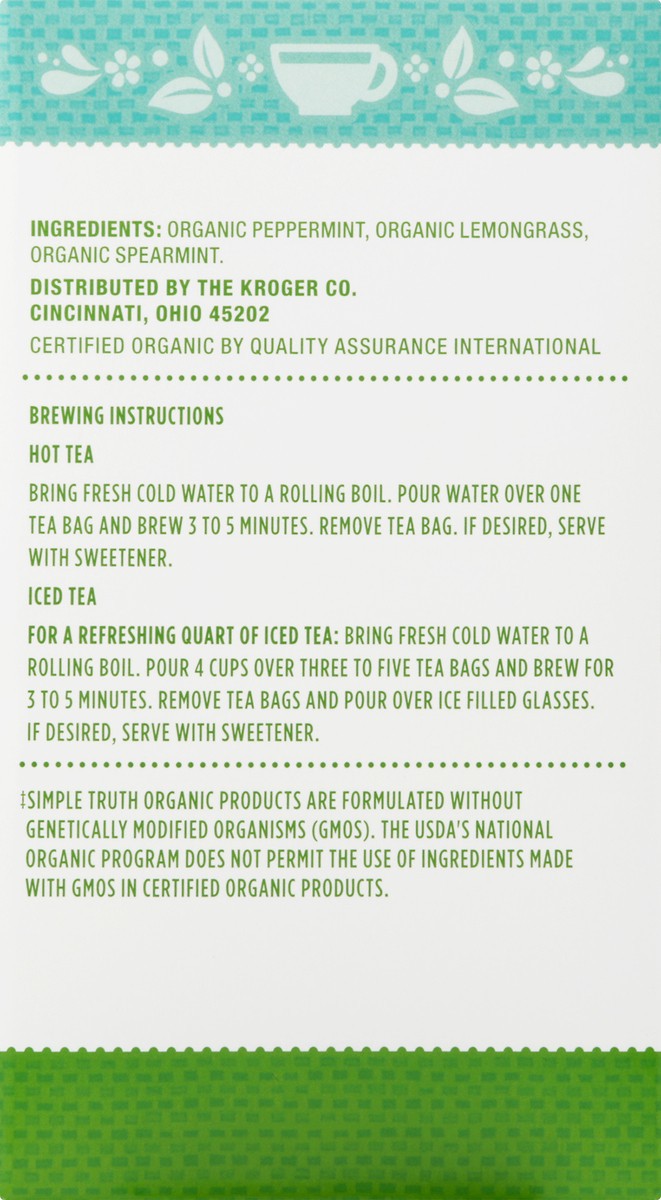 slide 4 of 12, Simple Truth Organic Herbal Tea 20 ea, 20 ct