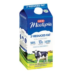 H-E-B MooTopia Lactose Free 2% Reduced Fat Milk