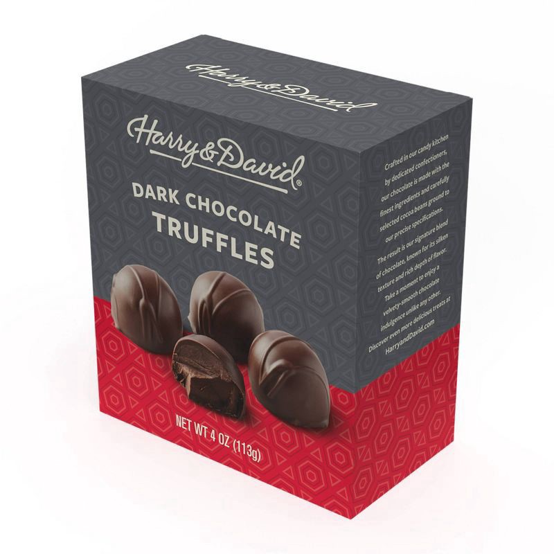 slide 2 of 4, Harry & David Truffle Dark Chocolate - 4oz, 4 oz