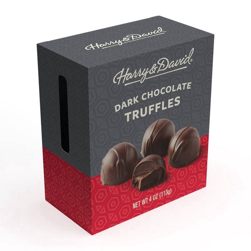 slide 3 of 4, Harry & David Truffle Dark Chocolate - 4oz, 4 oz