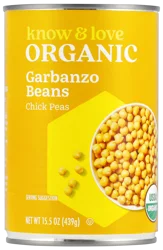 know & love Organic Garbanzo Beans 15.5 Ounces