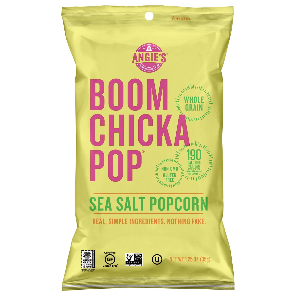 slide 1 of 3, BOOMCHICKAPOP Sea Salt Popcorn 1.25 oz, 1.25 oz