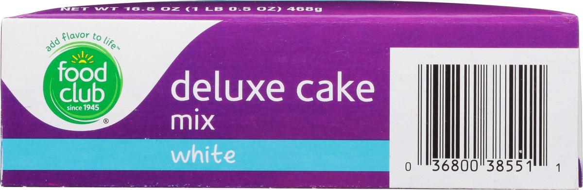 slide 6 of 9, Food Club White Deluxe Cake Mix 16.5 oz, 16.5 oz