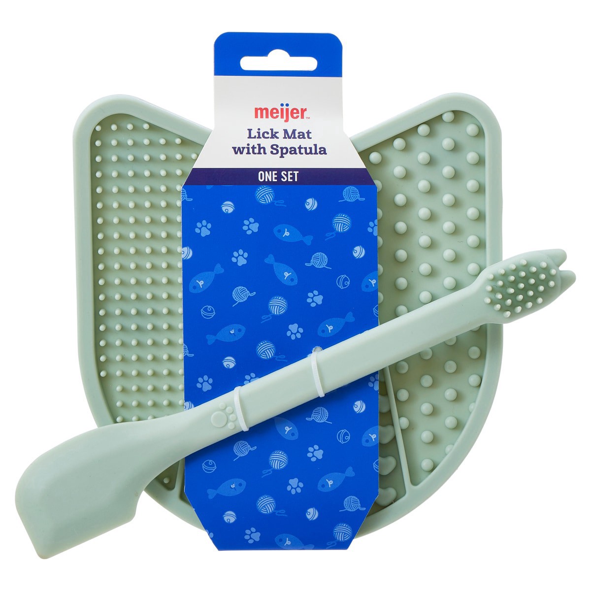 slide 1 of 9, Meijer Green Cat Lick Mat, 1 ct