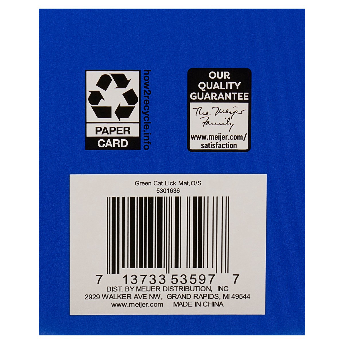 slide 3 of 9, Meijer Green Cat Lick Mat, 1 ct