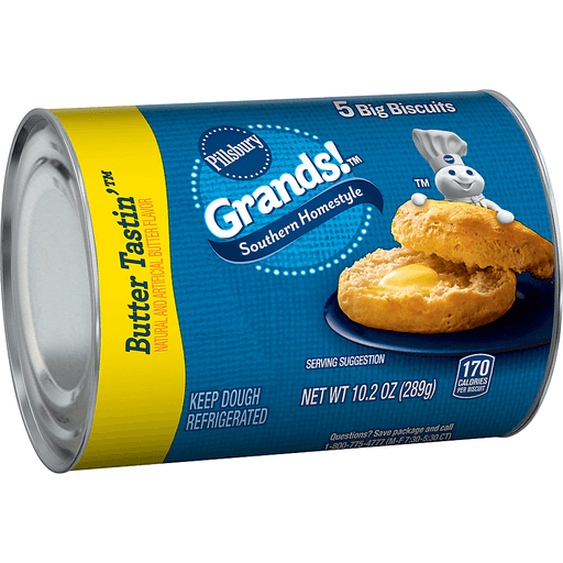 slide 2 of 7, Pillsbury Grands! Low Fat Biscuits Southern Homestyle Butter Tastin', 10.2 oz