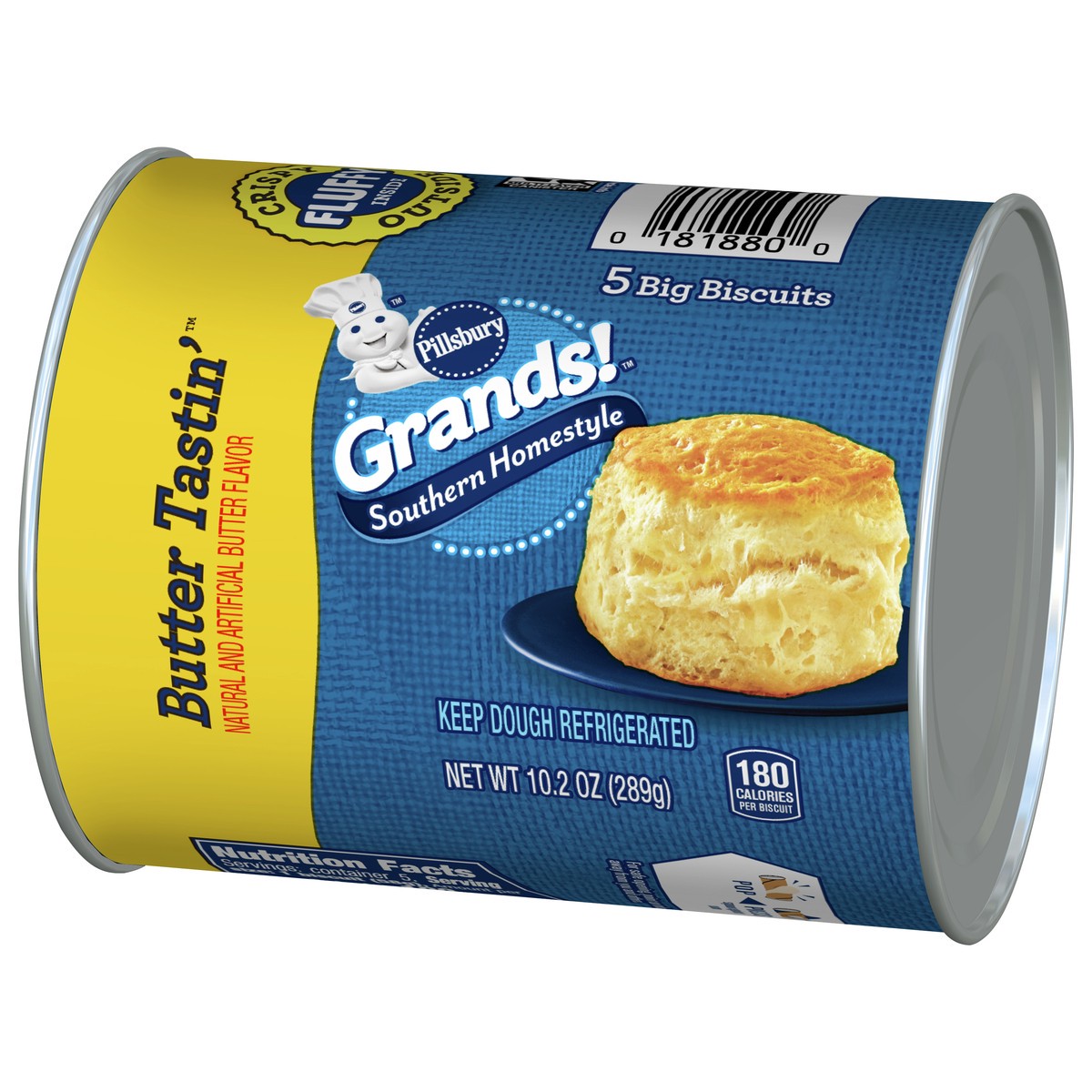 slide 13 of 14, Grands! Southern Homestyle Butter Tastin' Biscuits, 5 ct., 10.2 oz., 5 ct