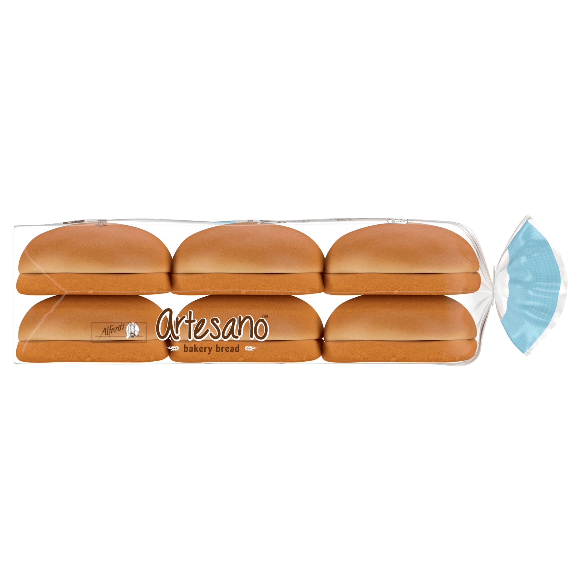 slide 5 of 5, Alfaro's Artesano Brioche Buns, 6 count, Hamburger Buns, 16.4 oz Bag, 6 ct