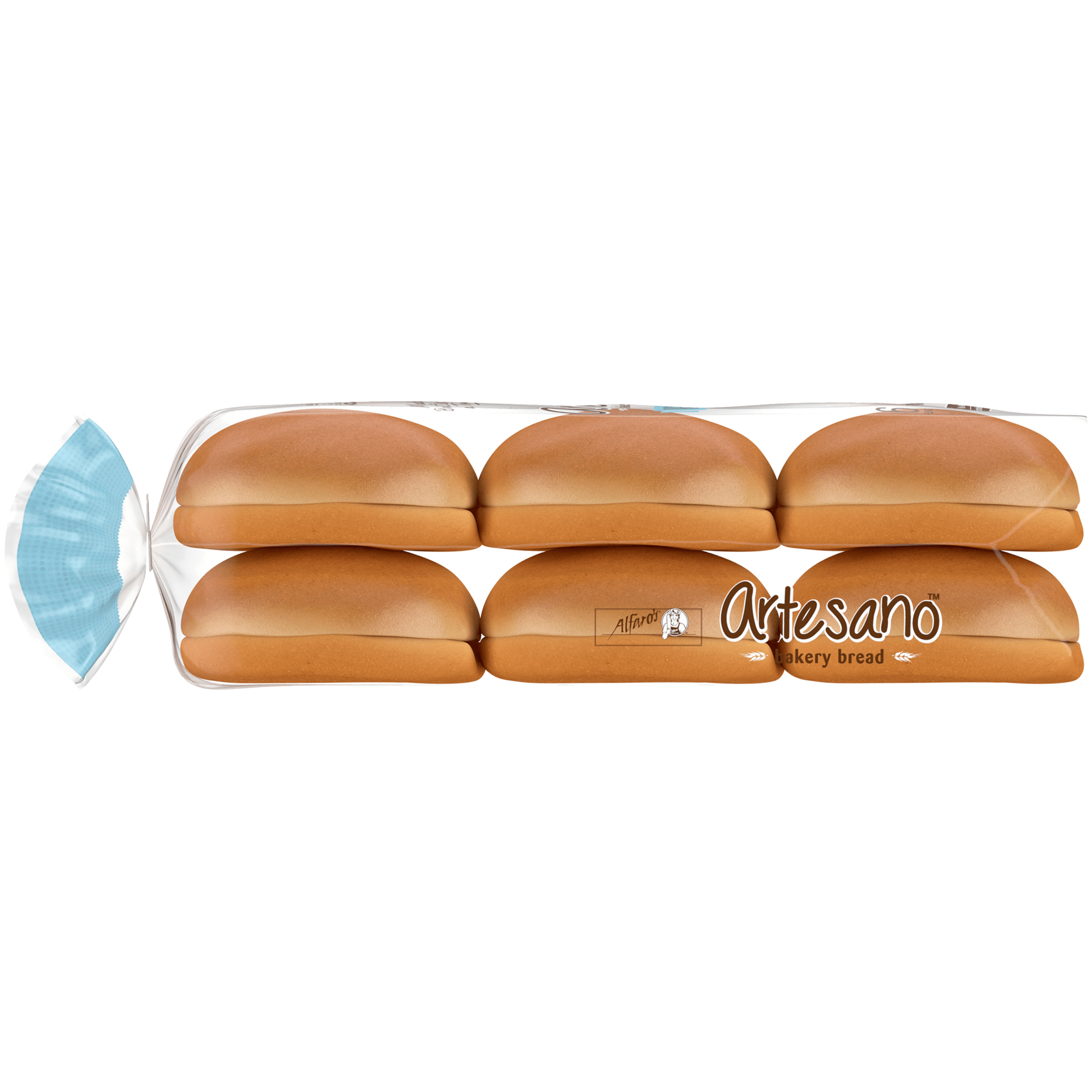 slide 4 of 5, Alfaro's Artesano Brioche Buns, 6 count, Hamburger Buns, 16.4 oz Bag, 6 ct