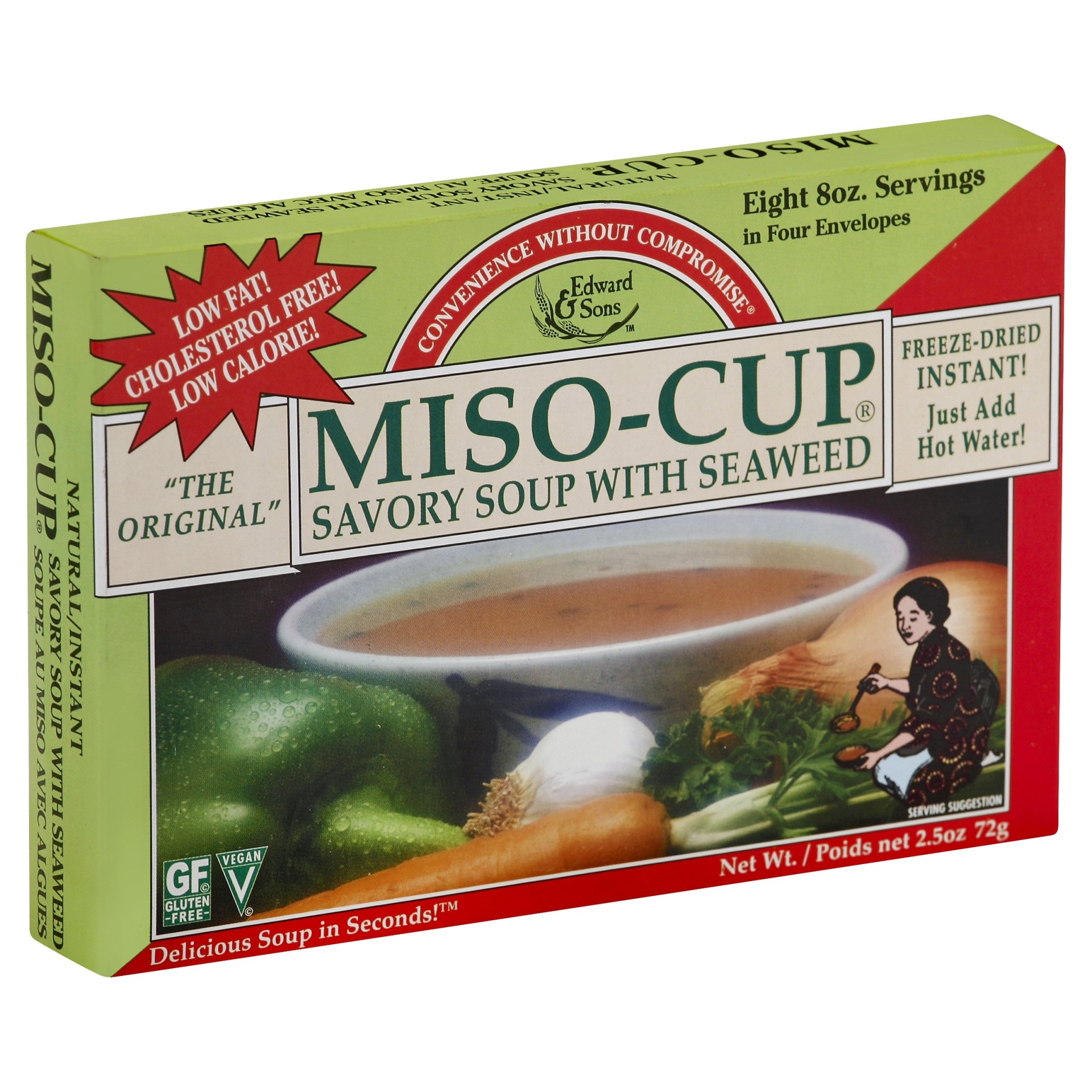 slide 1 of 1, Edward & Sons Seaweed Miso Soup, 2.5 oz