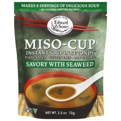 Edward & Sons Miso-Cup Savory with Seaweed Instant Soup - 2.5 oz