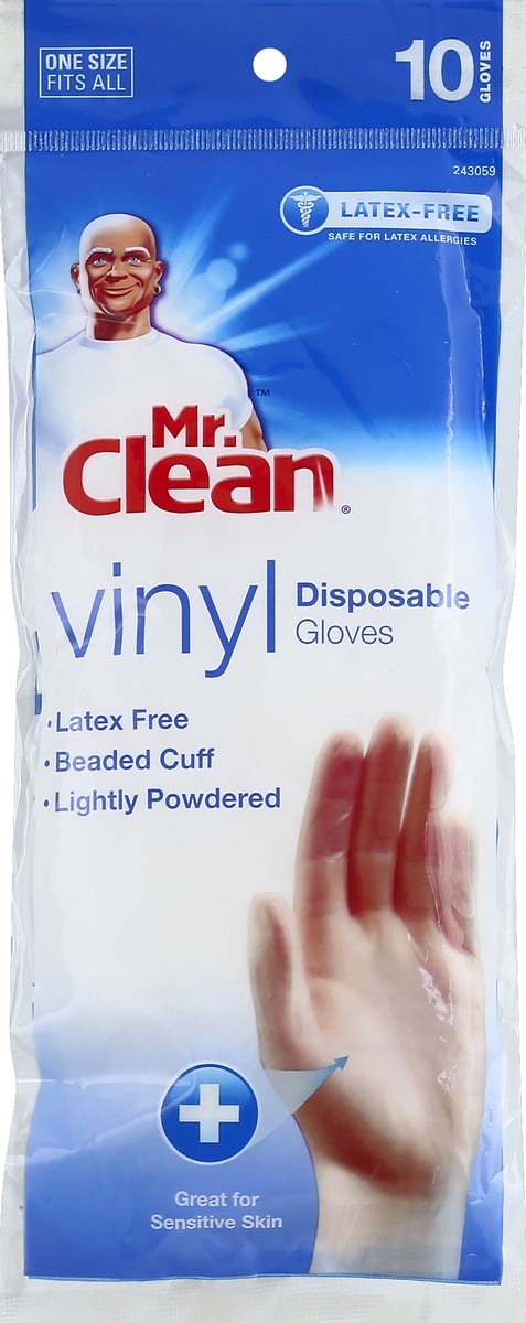 slide 2 of 2, Mr. Clean Vinyl Disposable Glove, 10 ct