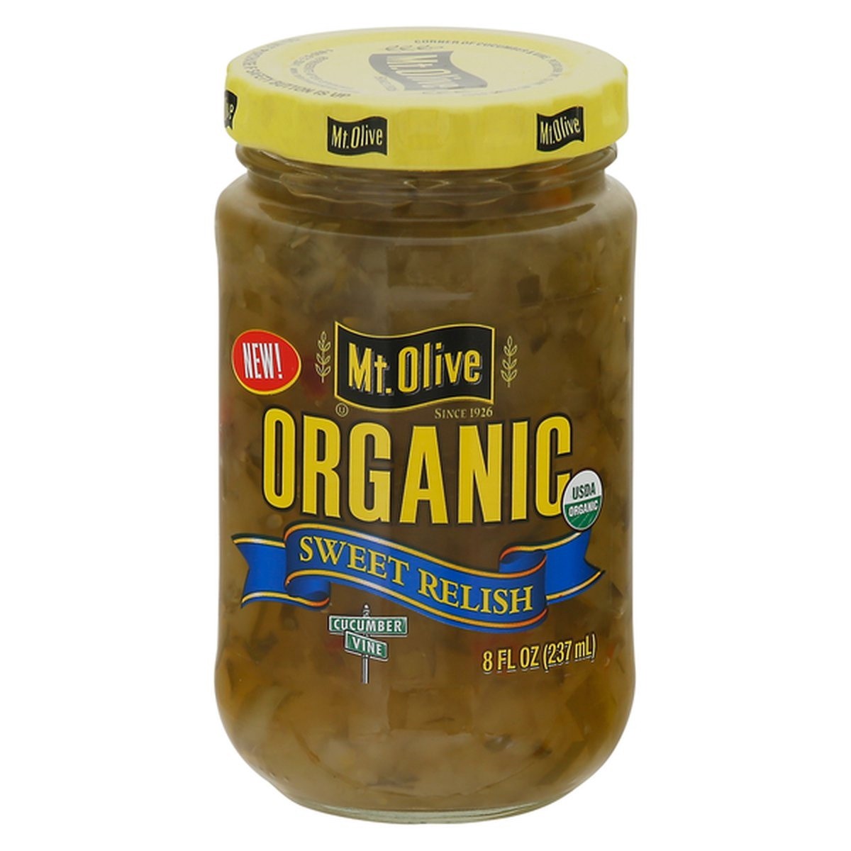 slide 1 of 1, Mt. Olive Organic Sweet Relish, 8 fl oz
