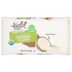 Field Day Organic Unsweetened Coconut Flakes 7 oz