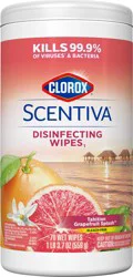 Clorox Scentiva Bleach Free Cleaning Wipes - Tahitian Grapefruit Splash