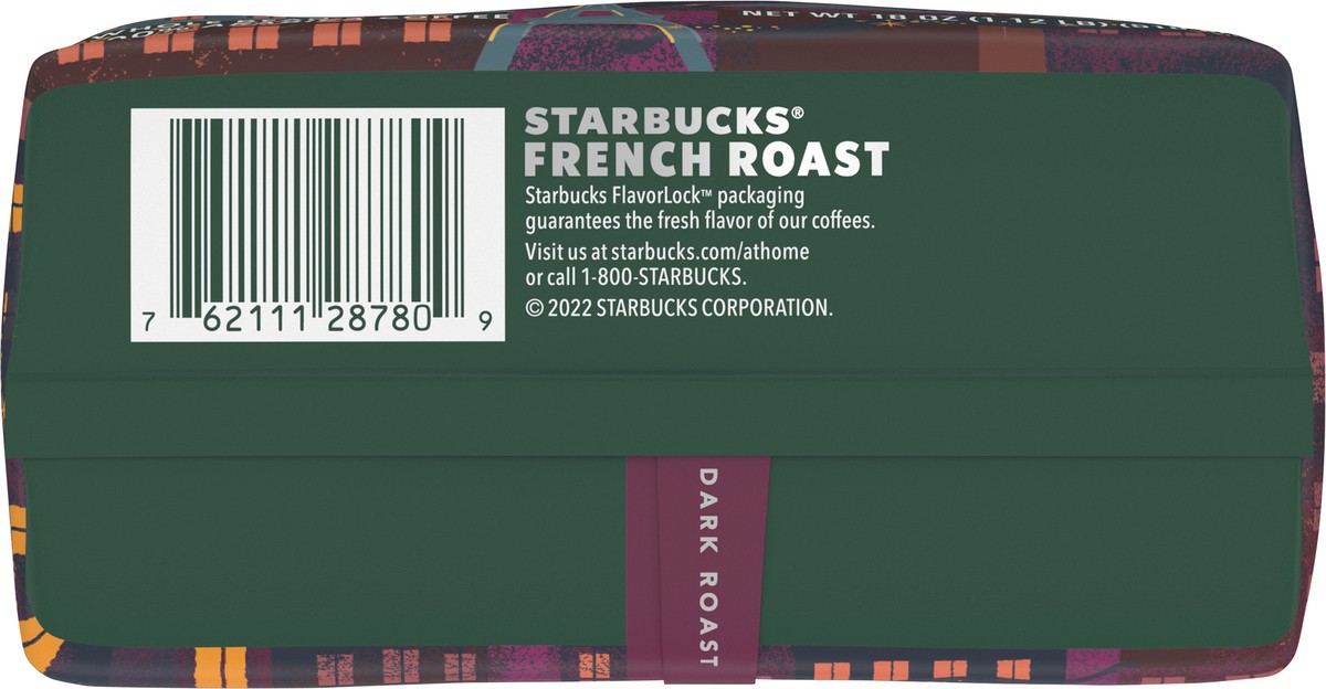 slide 8 of 13, Starbucks Whole Bean Coffee, Dark Roast Coffee, French Roast, 100% Arabica, 1 bag (18 oz), 18 oz