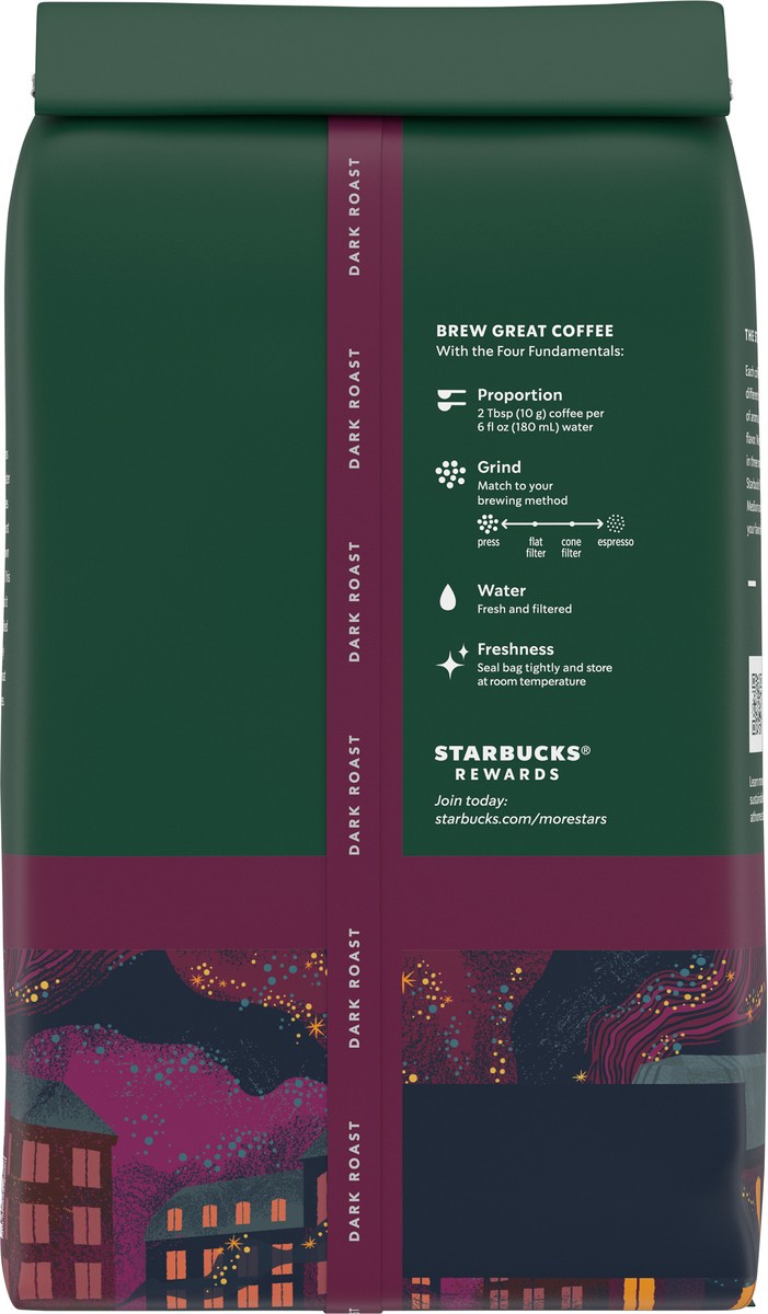 slide 7 of 13, Starbucks Whole Bean Coffee, Dark Roast Coffee, French Roast, 100% Arabica, 1 bag (18 oz), 18 oz