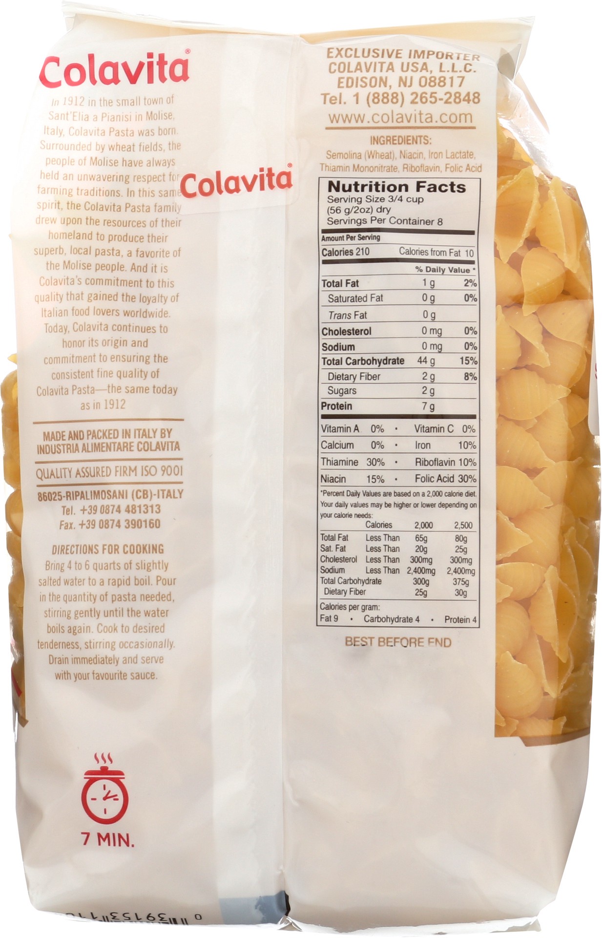 slide 2 of 5, Colavita Small Shells Pasta, 1 lb