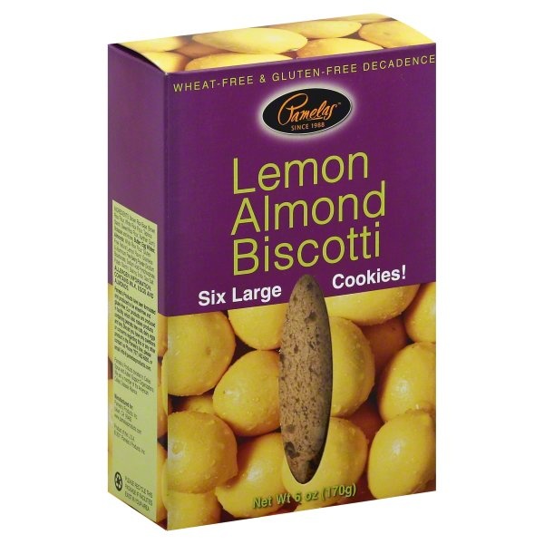slide 1 of 1, Pamela's Products Inc Pamela's Lemon Almond Biscotti Large Cookies, 6 oz