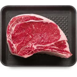 USDA Choice Beef Ribeye Roast Bone In Large End - Weight Between 3-7 Lb