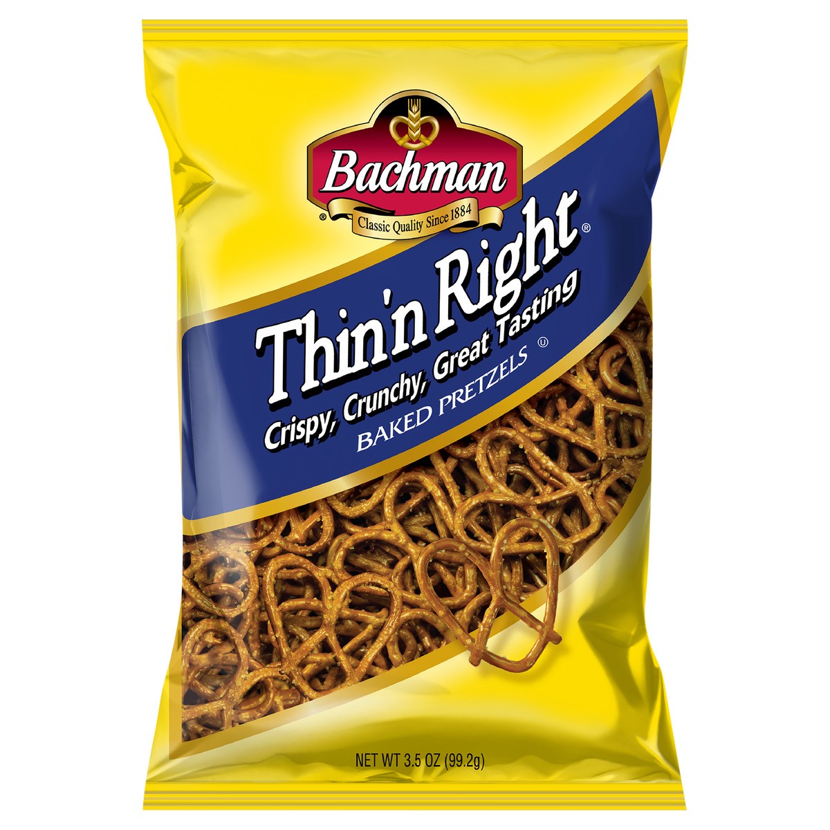 slide 1 of 7, Bachman 3.5 oz Bachman Thin'n Right Pretzels, 3.5 oz