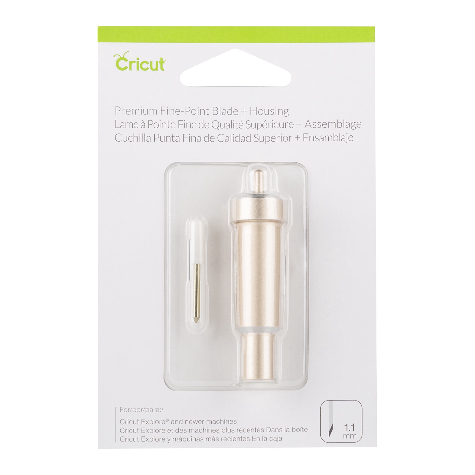 slide 3 of 3, Cricut Premium Fine Point Blade With Housing, 1.1 mm