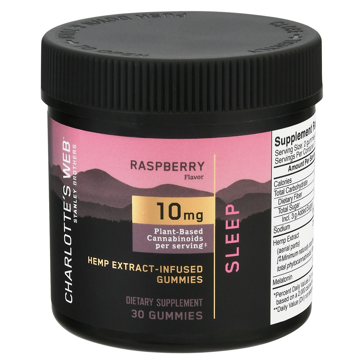 slide 8 of 13, Charlotte's Web Raspberry Hemp Extract Infused Sleep Gummies, 1 ct