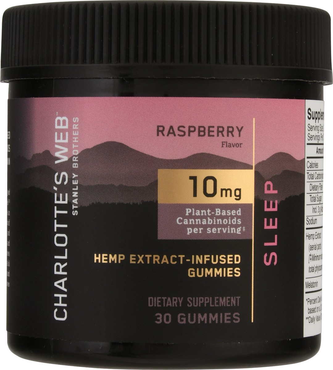 slide 13 of 13, Charlotte's Web Raspberry Hemp Extract Infused Sleep Gummies, 1 ct