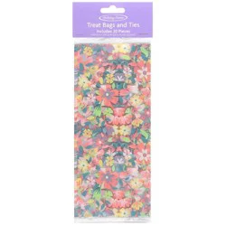 Holiday Home® Treat Bags With Ties - Floral