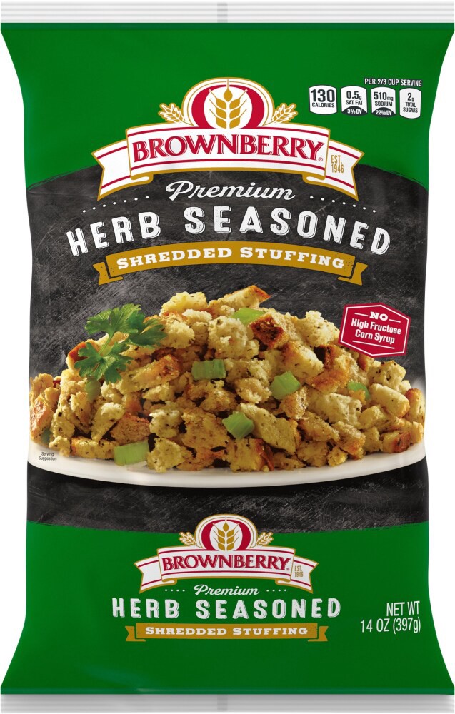 slide 1 of 6, Brownberry Shredded Herb Seasoned Stuffing, 16 oz