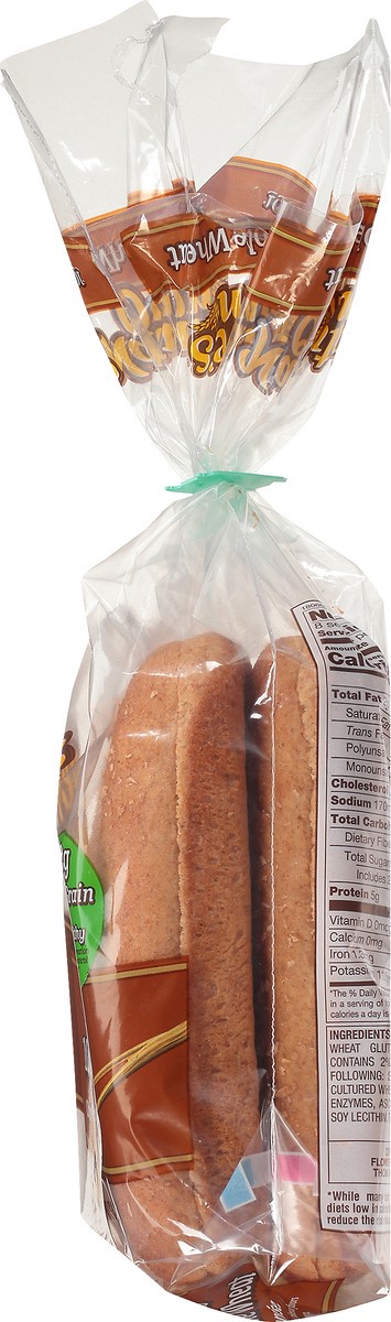 slide 3 of 7, Nature's Own 100% Whole Wheat Hot Dog Buns 8 ea, 8 ct